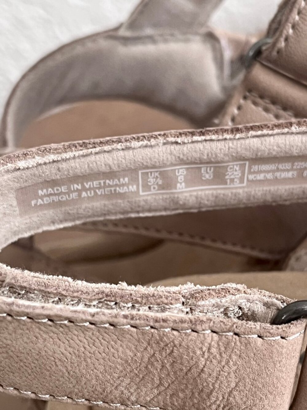 NEW! Clarks Collection Annadel Bari Sand/Natural Suede Wedge Platform Sandal 6 - Picture 13 of 13